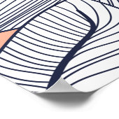 Poster Feuilles de la Jungle Motif Tropical sans couture (Coin)