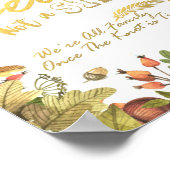 Poster Feuilles de Maple d'Automne Choisissez un Siège et (Coin)