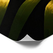 Poster Feuilles de Monstera Or Jungle Glamour (Coin)