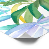 Poster Feuilles de palmiers tropicaux (Coin)