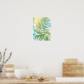 Poster Feuilles de palmiers tropicaux (Cuisine)
