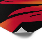 Poster Feuilles de palmiers tropicaux, feuilles de jungle (Coin)