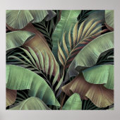 Poster Feuilles de palmiers tropicaux, illustration 3D de (Devant)
