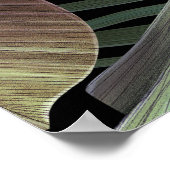 Poster Feuilles de palmiers tropicaux, illustration 3D de (Coin)