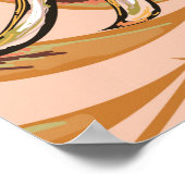 Poster Feuilles de palmiers tropicaux, jungle. Patte flor (Coin)