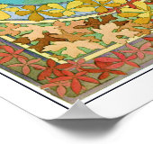 Poster Feuilles de style Art Nouveau, Mucha (Coin)