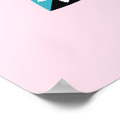 Poster Feuilles décoratives - Fleur moderne, abstraite (Coin)