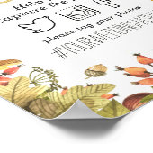 Poster Feuilles d'érable d'automne Oh Snap hashtag Mariag (Coin)