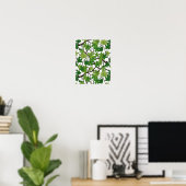 Poster Feuilles d'érable sur fond blanc (Bureau à domicile)