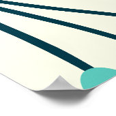 Poster Feuilles d'été tropicaux (Coin)