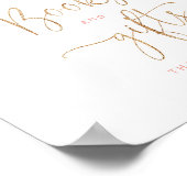 Poster Feuilles d'or floral floral flush Livres et cadeau (Coin)