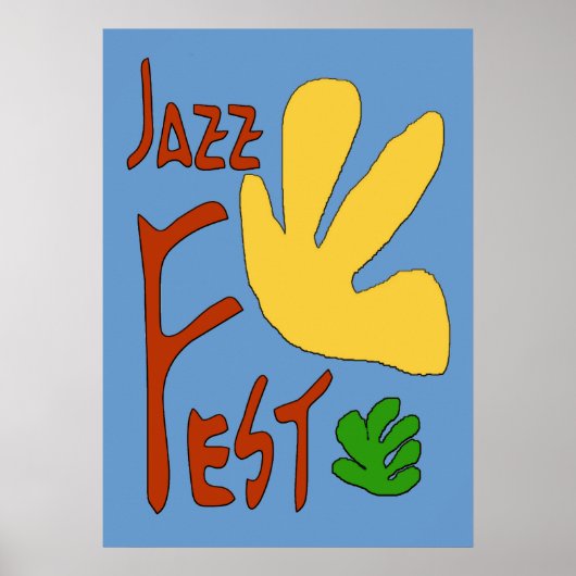 Poster Feuilles du Jazz Fest (Devant)