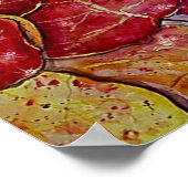 Poster Feuilles du Raisin marin (Coin)