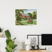 Poster "Feuilles du vert" Alan Giana (Bureau à domicile)