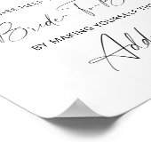 Poster Feuilles en chute - aider la mariée occupée Adress (Coin)