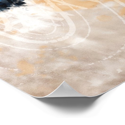 Poster Feuilles en couche Abstraits (Coin)