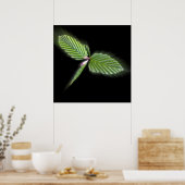 Poster Feuilles en forme de libellule (Cuisine)