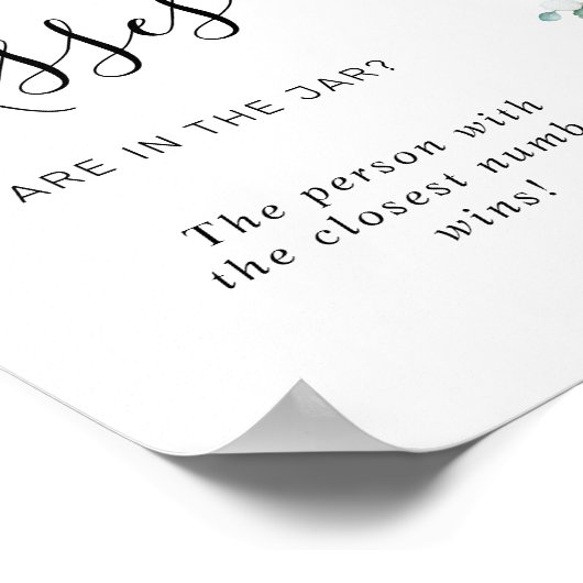 Poster Feuilles Eucalyptus Combien de baisers (Coin)