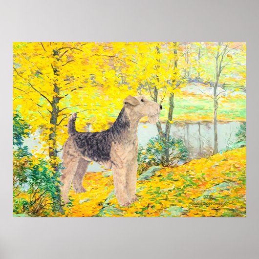 Poster Feuilles Jaunes (Devant)