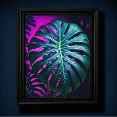 Poster Feuilles Monstera