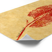 Poster Feuilles Nature Imprimer Mini-Poster (Coin)