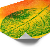 Poster Feuilles Nature Imprimer Mini-Poster (Coin)