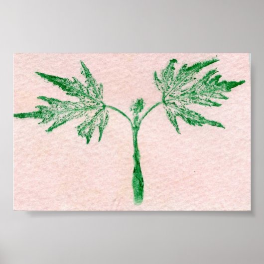Poster Feuilles Nature Imprimer Mini-Poster (Devant)