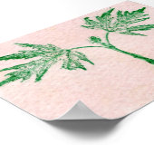 Poster Feuilles Nature Imprimer Mini-Poster (Coin)
