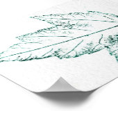 Poster Feuilles Nature Imprimer Mini-Poster (Coin)