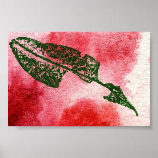 Poster Feuilles Nature Imprimer Mini-Poster (Devant)