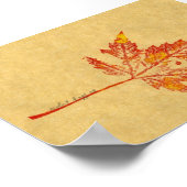 Poster Feuilles Nature Imprimer Mini-Poster (Coin)