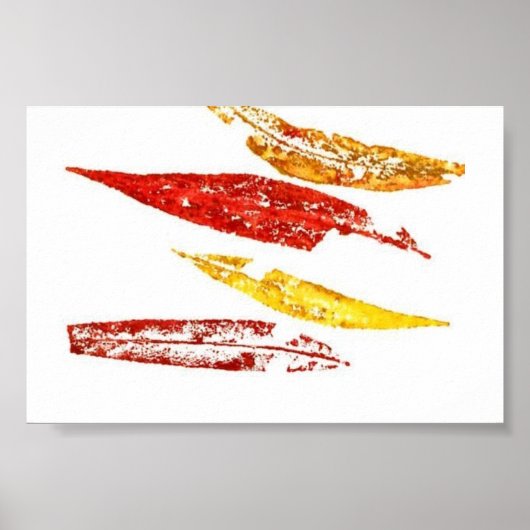 Poster Feuilles Nature Imprimer Mini-Poster (Devant)