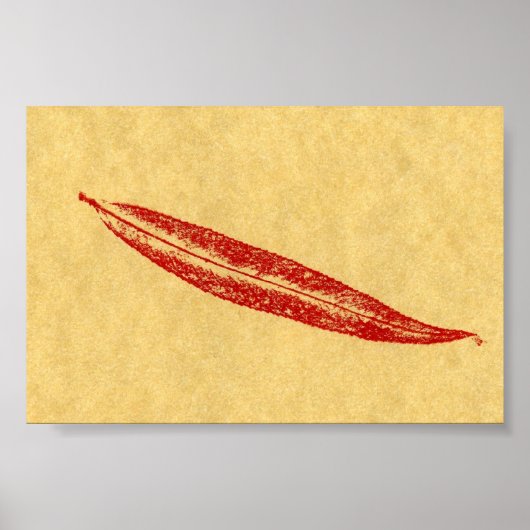 Poster Feuilles Nature Imprimer Mini-Poster (Devant)