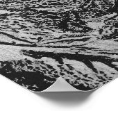 Poster Feuilles noires (Coin)