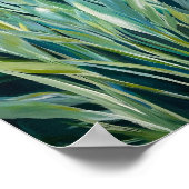 Poster Feuilles ondulantes (Coin)