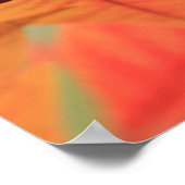 Poster Feuilles oranges d'automne (Coin)