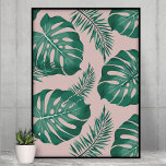 Poster Feuilles Pink & Green Palm sans couture Motif<br><div class="desc">Le Tropical Pink & Green Palm Feuille Seamless Motif est un design dynamique et animé avec un assortiment de feuilles de palmiers rose et vert disposés en motif extensible. Le motif a une disposition transparente, ce qui signifie que les bords de la conception se mélangent de manière transparente pour créer...</div>