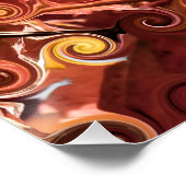 POSTER FEUILLES ROUGES (Coin)
