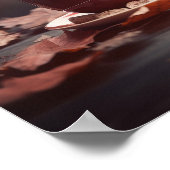 Poster Feuilles rouges d'automne Thé vapeur (Coin)