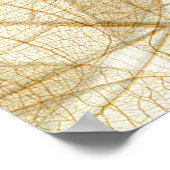 Poster Feuilles rustiques en dentelle (Coin)