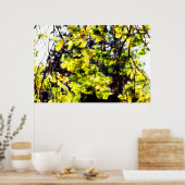 Poster Feuilles soufflent dans le vent (Cuisine)