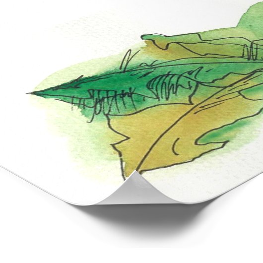 Poster Feuilles tombés (Coin)