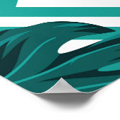 Poster Feuilles tropicaux : Motif Floral sans joint. (Coin)