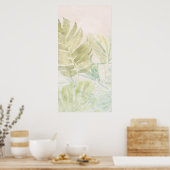 Poster Feuilles tropicaux muets (Cuisine)