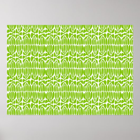 Poster Feuilles verts, Homage Matisse (Devant)