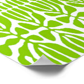 Poster Feuilles verts, Homage Matisse (Coin)