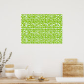 Poster Feuilles verts, Homage Matisse (Cuisine)