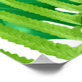 Poster Feuilles verts tropicaux (Coin)