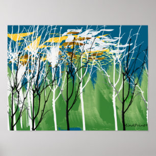 Poster Feuilles volants