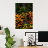 Poster Feuillet d'automne 2 Imprimer avec versets d'écrit (Bureau à domicile)